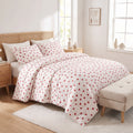 Printed Duvet Cover Set – Red Heart 3pcs Bedding Set
