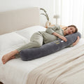 Long Bolster Pillow – Rectangular Pregnancy Support Cushion for Side Sleepers