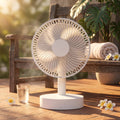 USB Desktop Fan with Four Speeds and 5V Power for Table Use