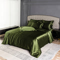 Satin Duvet Cover – Skin-Friendly Solid Color Bedding Set