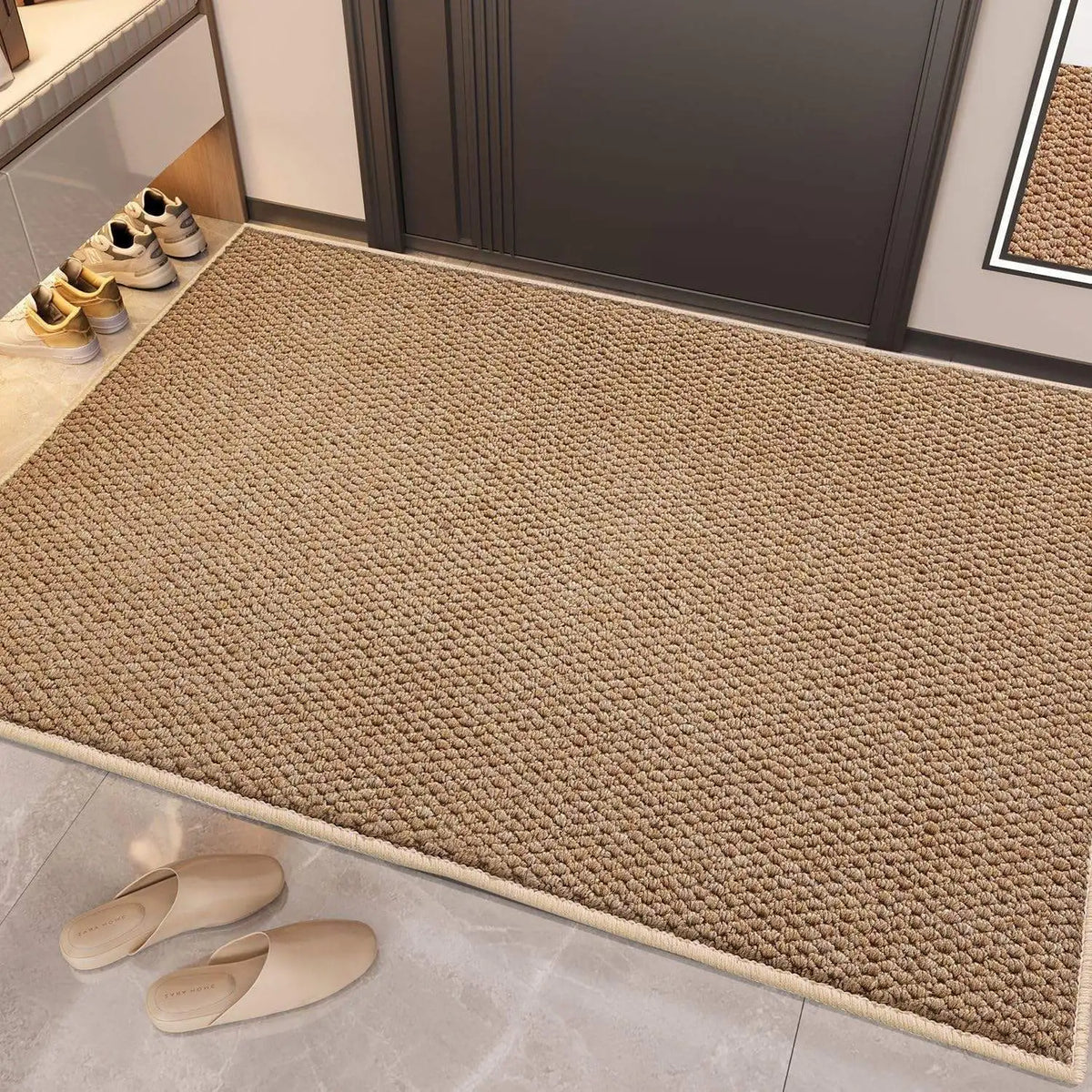 Welcome Door Mat - Non-Slip Washable Entry Rug