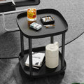 Mahjong Coffee Table with Storage Shelf – Movable Tea Stand