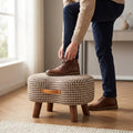 Shoe Changing Stool - Small Padded Entryway Seat