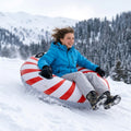 Hard Bottom Snow Tube - Wonflax Heavy-Duty Sled