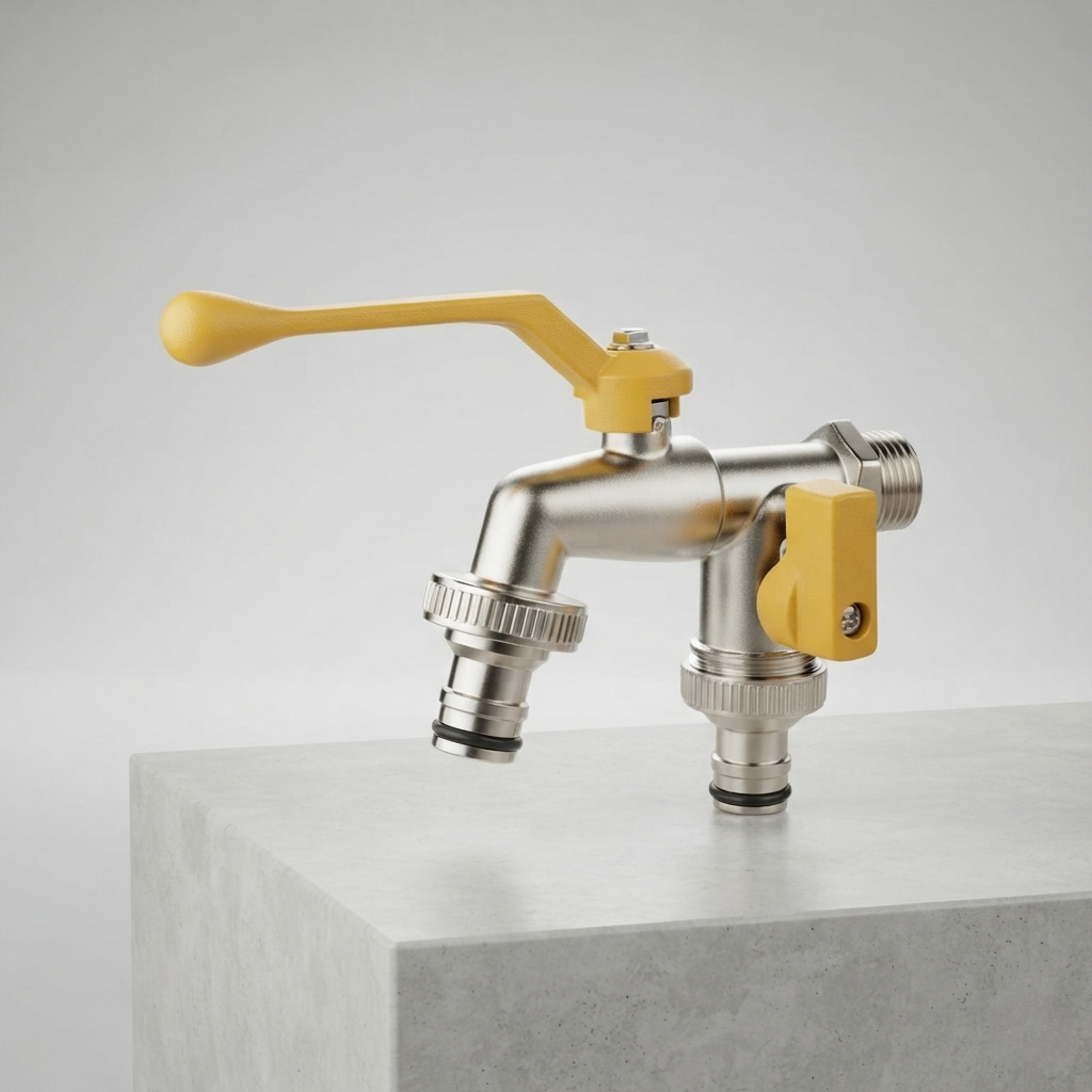 Brass Garden Water Tap - MapleFair Outdoor Faucet