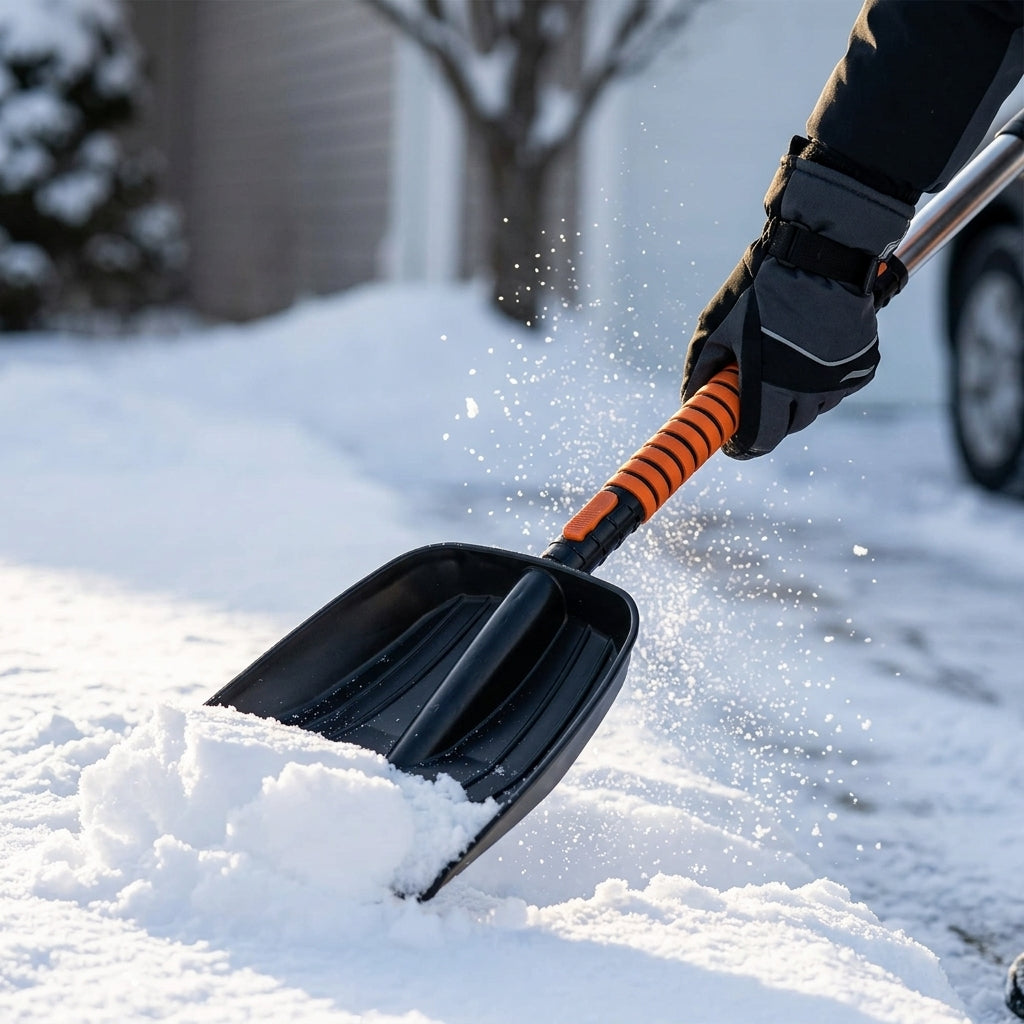 Ice Scraper Combo - Retractable Car Snow Brush Tool