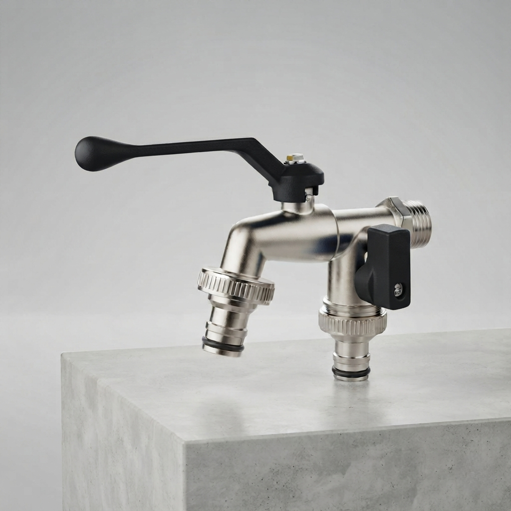 Brass Garden Water Tap - MapleFair Outdoor Faucet