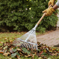 Telescopic Garden Rake - Adjustable Metal Leaf Rake