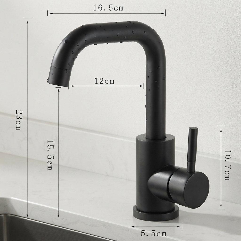 Stainless Steel Bathroom Faucet - MapleFair Basin Faucet