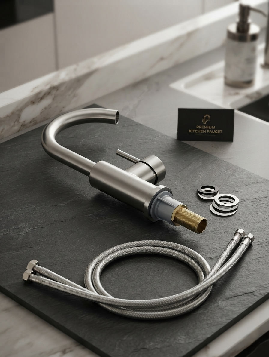 Stainless Steel Bathroom Faucet - MapleFair Basin Faucet