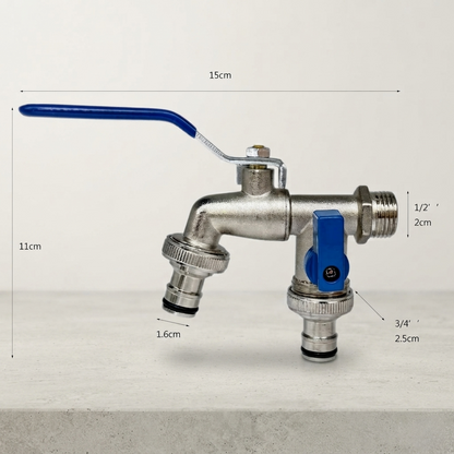 Brass Garden Water Tap - MapleFair Outdoor Faucet