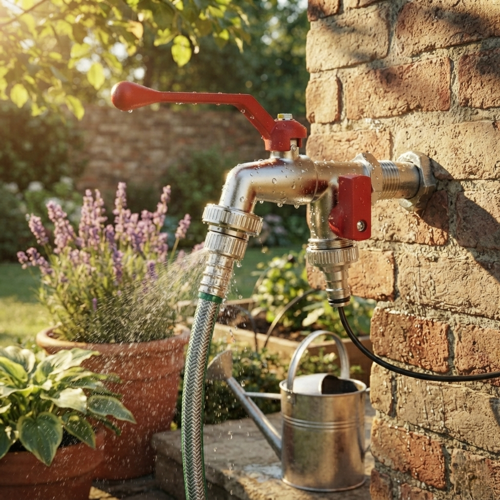 Brass Garden Water Tap - MapleFair Outdoor Faucet