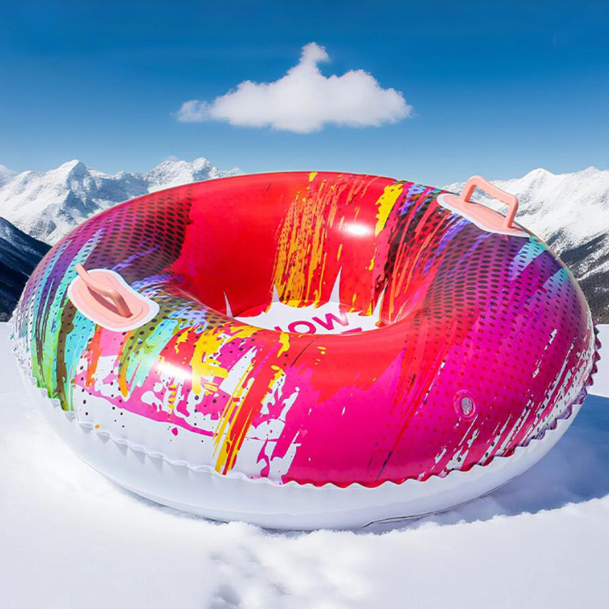 Winter Sled Tube - Inflatable Snow Tube Family Gift