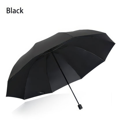 Extra-Large 130cm Folding Sun and Rain Umbrella, Windproof and Waterproof