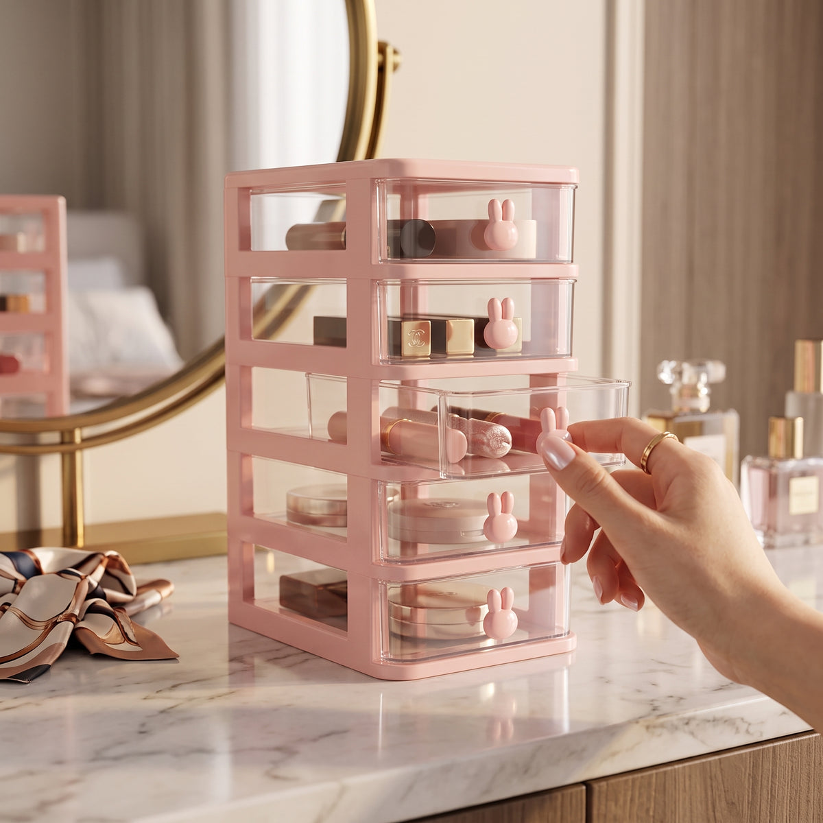 Stackable Drawer Organizer – Modular Desktop Storage System