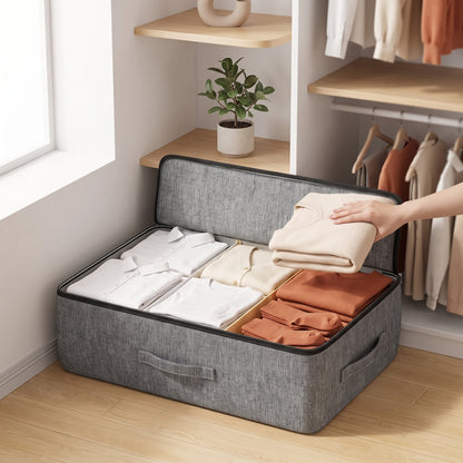 Foldable Under-Bed Storage Bag for Clothing, Quilts, and Blankets