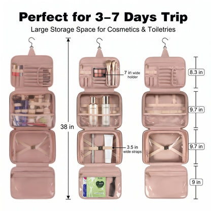 Travel Toiletry Organizer – Hanging Bathroom Storage Case