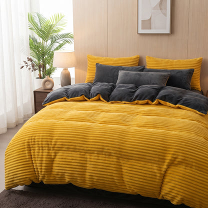 Velvet Duvet Cover – Winter Thick Warmth Bedding Set