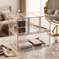 Acrylic Makeup Organizer – Dust-Proof Desktop Storage Box
