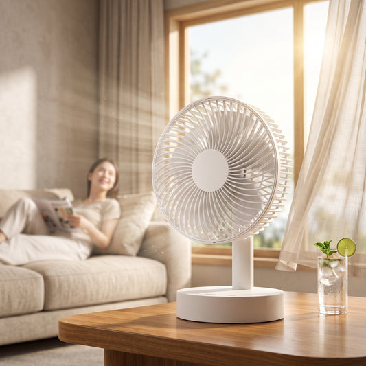 3600mAh USB Rechargeable Desk Fan with Four Speeds