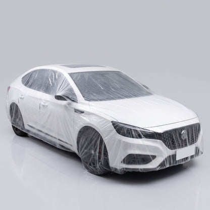 All-Weather Disposable PE Car Cover – Indoor/Outdoor Dust & Rain Protection