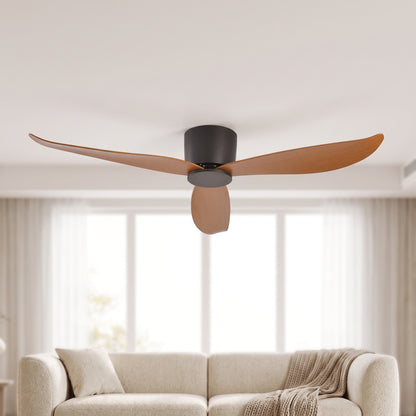 36/44/52-Inch Low-Profile Ceiling Fan with Remote Control