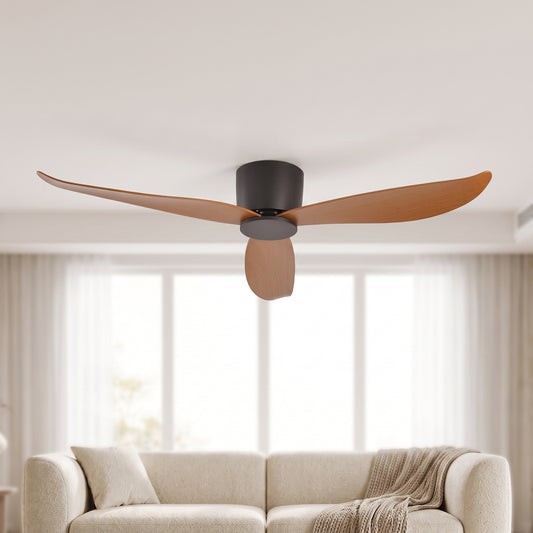 36/44/52-Inch Low-Profile Ceiling Fan with Remote Control