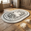 Non-Slip Bath Mat - Floral Plush Absorbent Rug