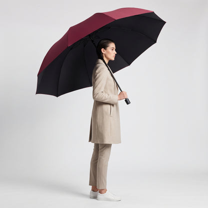 Extra-Large 130cm Folding Sun and Rain Umbrella, Windproof and Waterproof