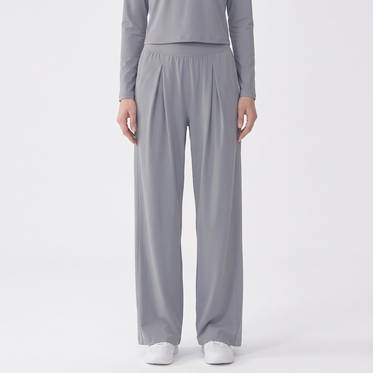 Quick-Dry Wide Leg Pants for Women, Loose Straight Fit for Yoga, Running and Casual Wear