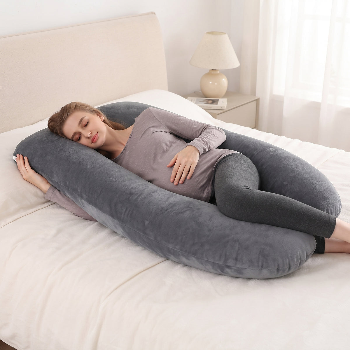 U Shape Body Pillow – Ergonomic Neck and Back Support Cushion
