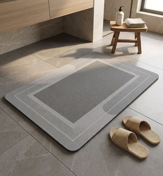 Diatomite Bath Mat - Quick-Dry Anti-Slip Foot Mat