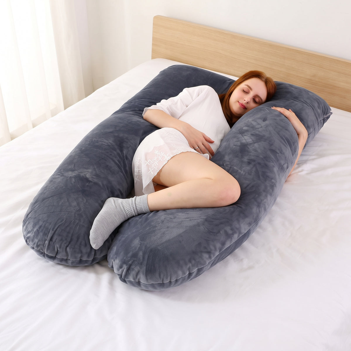 Pregnancy Support Pillow – 120x70cm Soft Maternity Cushion