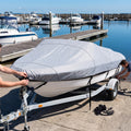 Silver Reflective Waterproof Boat Cover, Heavy Duty Oxford Fabric