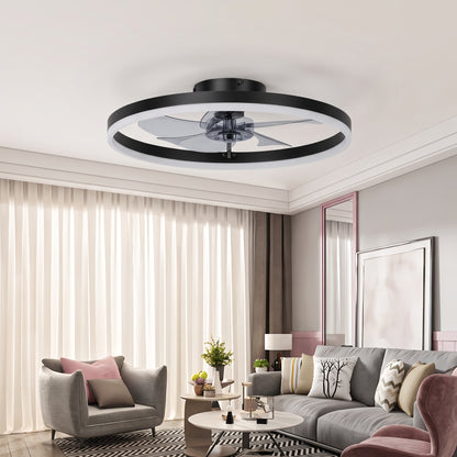 50cm Dimmable Ceiling Fan Light with Remote and Six Speeds
