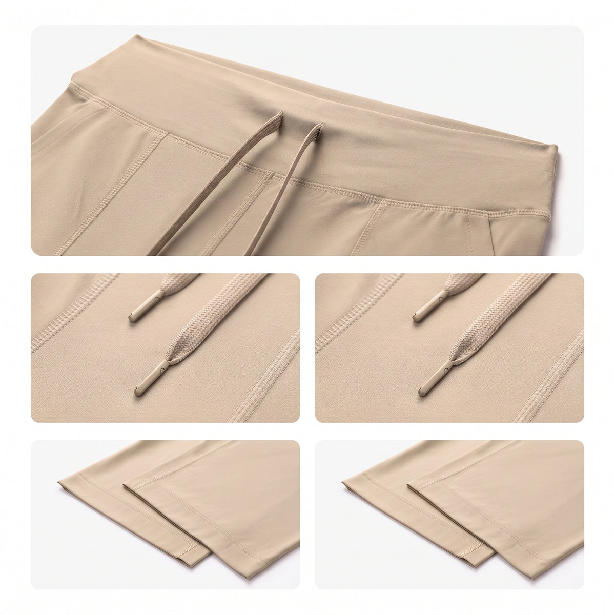 High-Waist Wide Leg Yoga Pants for Women with Drawstring, Loose Fit for Running and Gym