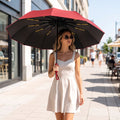Windproof Automatic Folding Umbrella with UV Protection, 24 or 60 Rib Frame