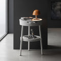 Round Coffee Table – Mobile Minimalist Nightstand