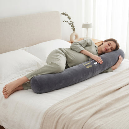 Long Bolster Pillow – Rectangular Pregnancy Support Cushion for Side Sleepers