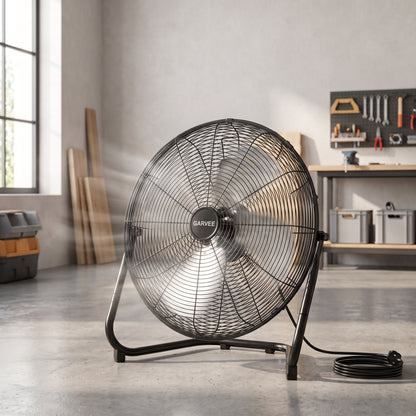 12/18/20-Inch Three-Speed Industrial Floor Fan with Carry Handle