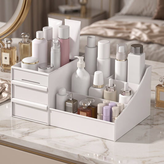 Makeup Storage Drawer – Plastic Desktop Cosmetics Shelf