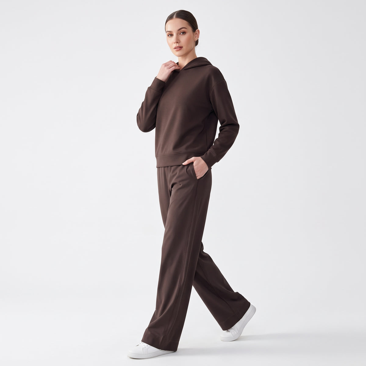 High-Waist Stretch Yoga Pants for Women with Pockets, Soft Lightweight Fit