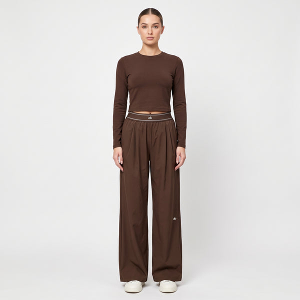 Quick-Dry Wide Leg Athletic Pants for Women, Pleated High Waist with Pockets for Workouts
