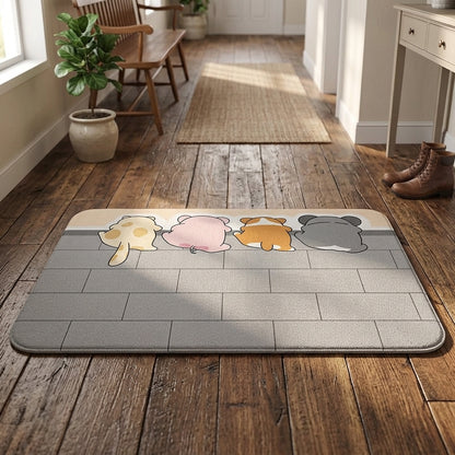 Cartoon Bathroom Mat - Playful Soft Foot Mat