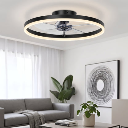 50cm Dimmable Ceiling Fan Light with Remote and Six Speeds
