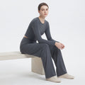 Wide Leg Yoga Pants for Women, High-Waist Stretch Lounge and Workout Palazzo Pants