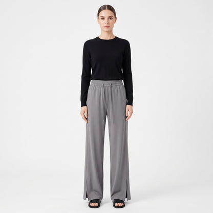 UPF 50+ Wide Leg Pants for Women with Side Slit, Lightweight Quick-Dry for Travel, Hiking and Everyday Wear