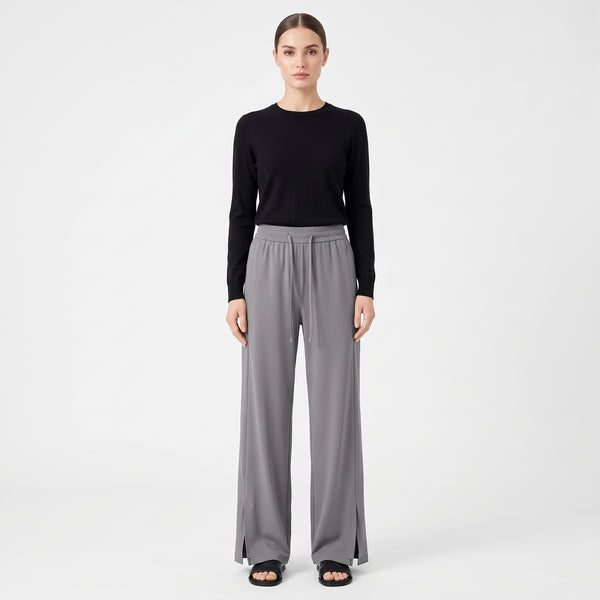 UPF 50+ Wide Leg Pants for Women with Side Slit, Lightweight Quick-Dry for Travel, Hiking and Everyday Wear