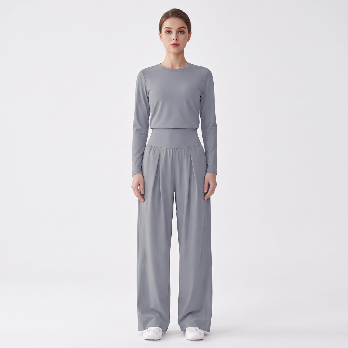 Quick-Dry Wide Leg Pants for Women, Loose Straight Fit for Yoga, Running and Casual Wear