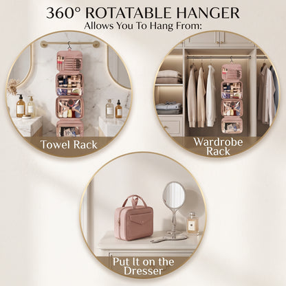 Travel Toiletry Organizer – Hanging Bathroom Storage Case